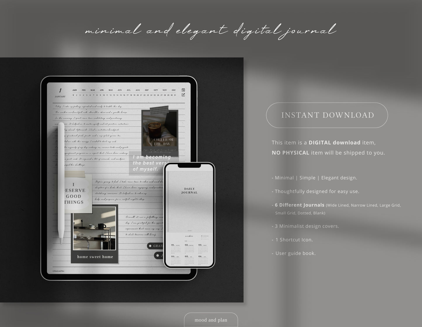 Digital Daily Journal | PAPER GRAY
