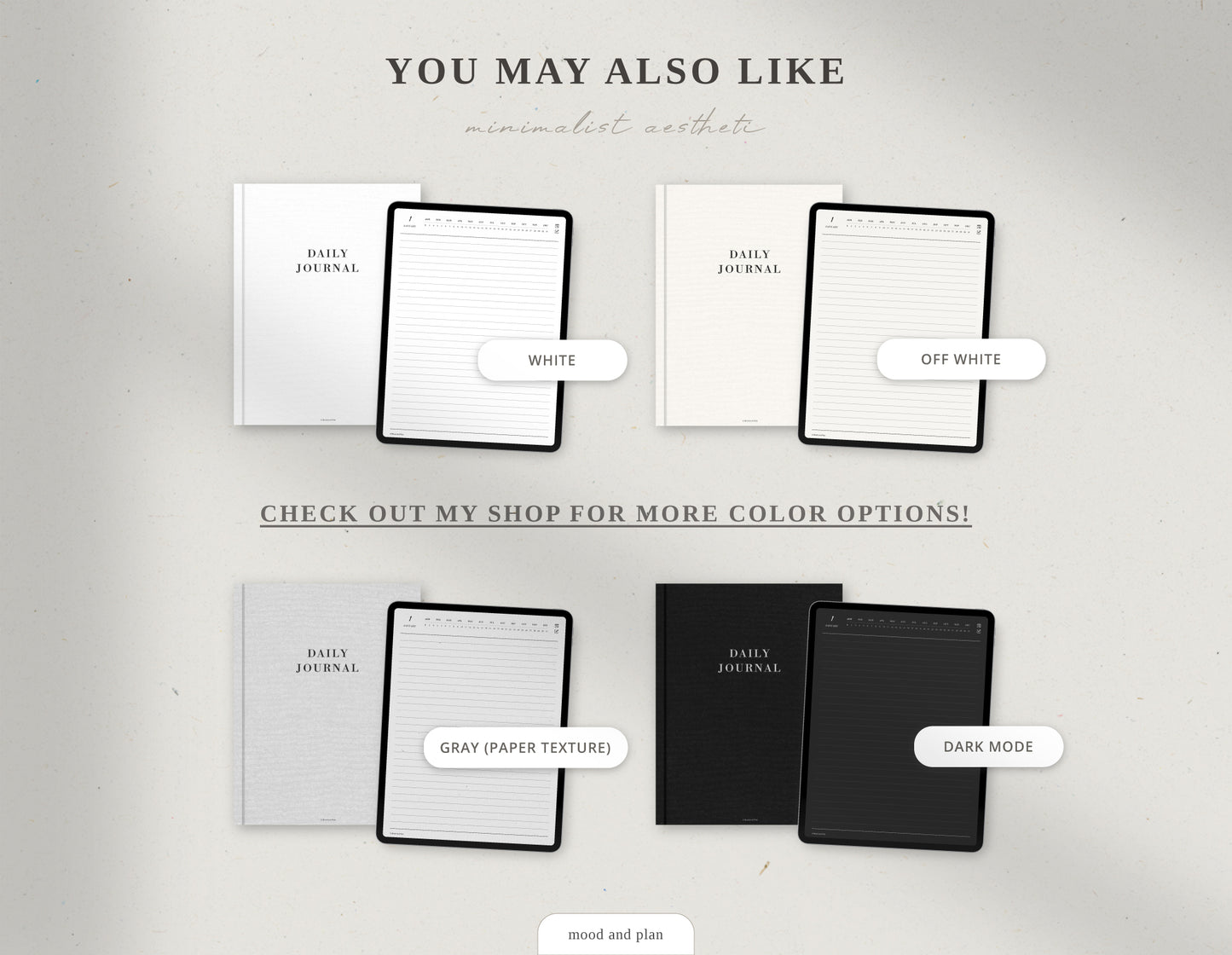 Digital Daily Journal | PAPER BEIGE
