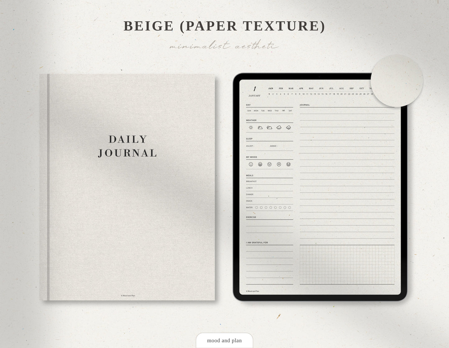 365 Day Undated Digital Journal | Portrait