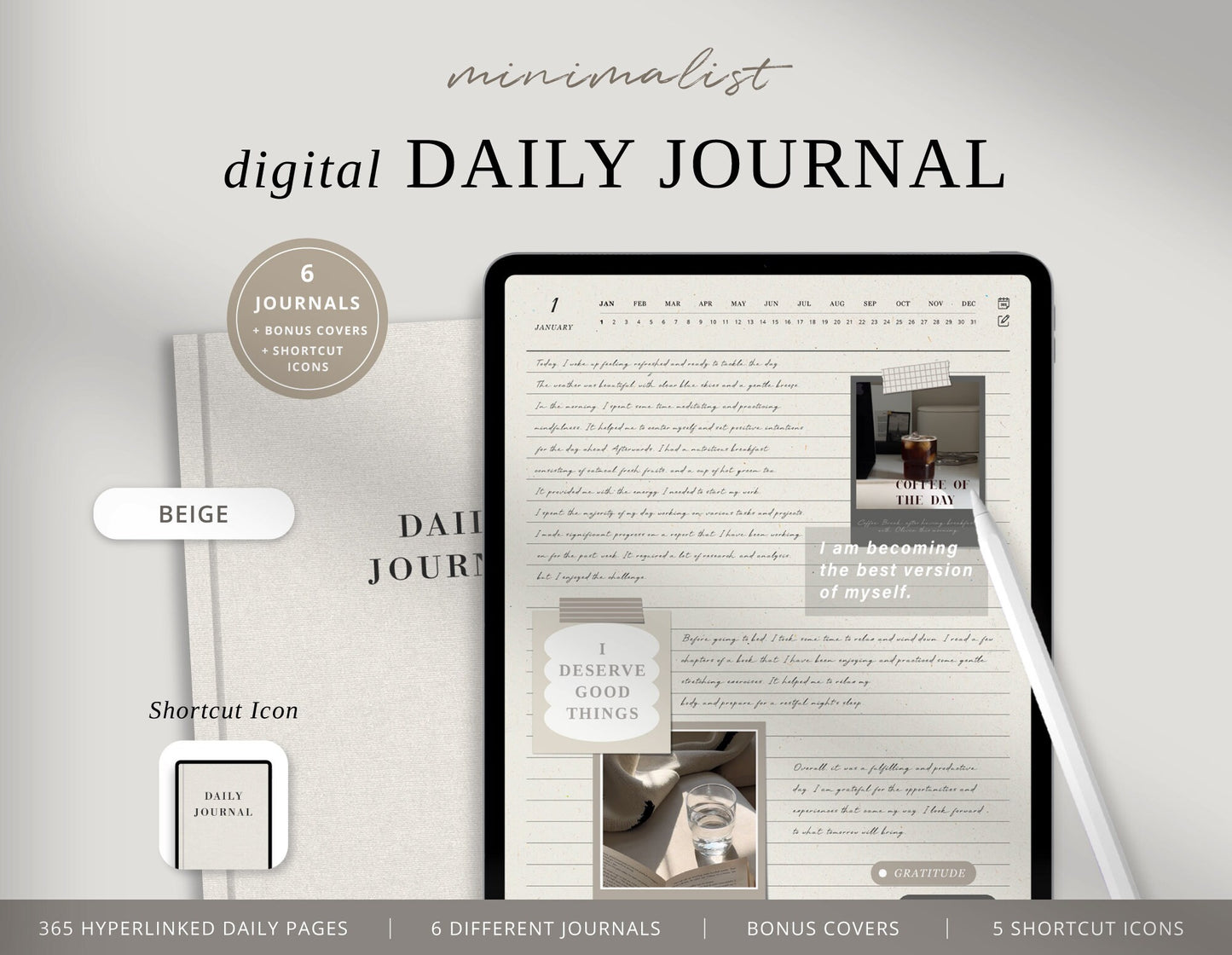 Digital Daily Journal | PAPER BEIGE