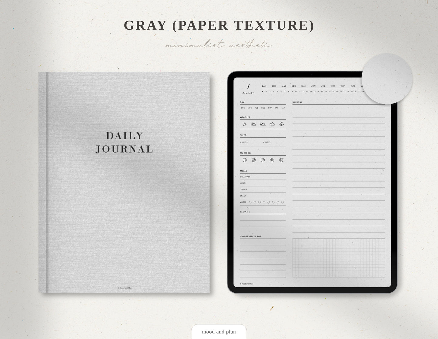 365 Day Undated Digital Journal | Portrait