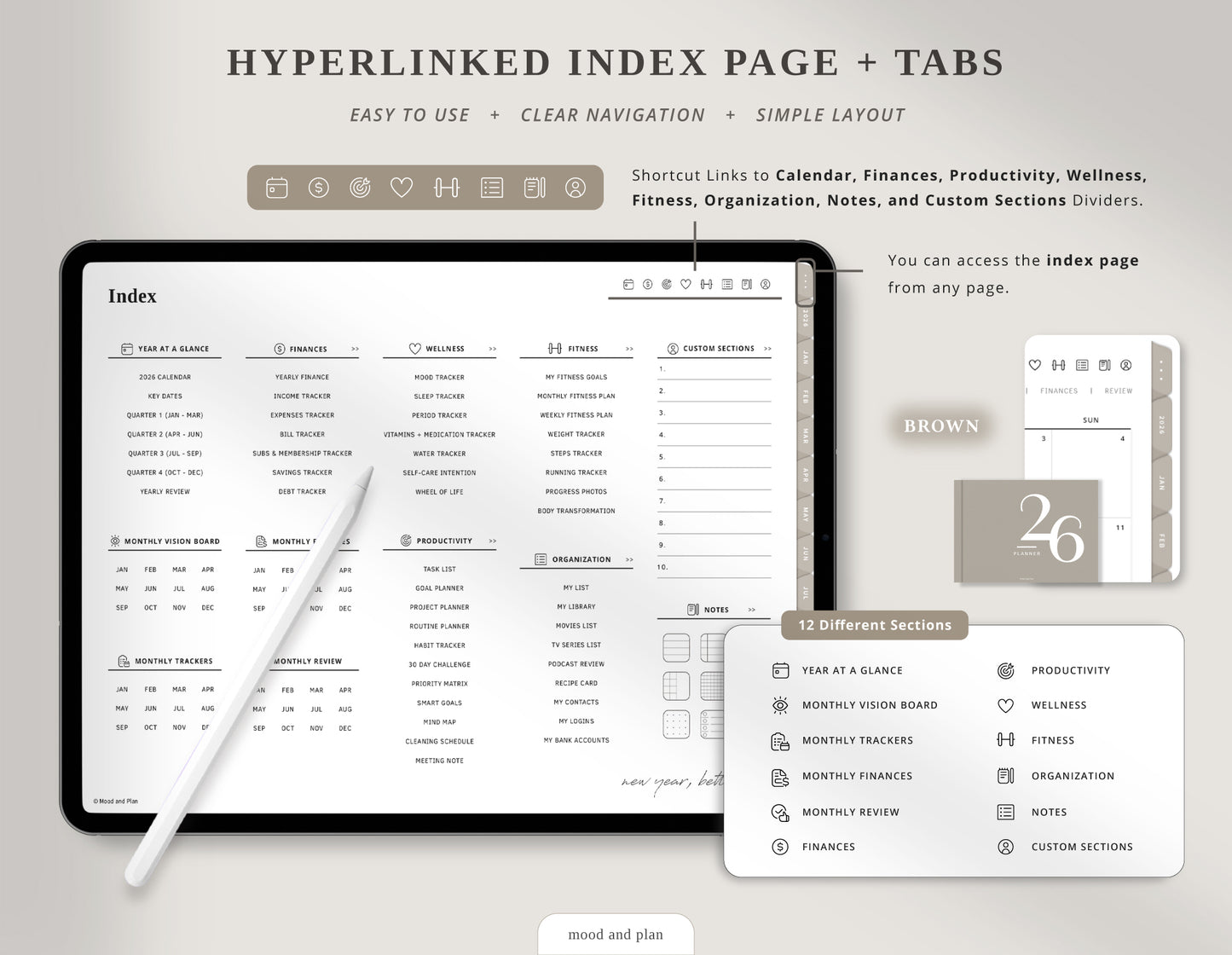2026 Landscape Digital Planner | Brown