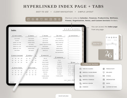 2026 Landscape Digital Planner | Brown