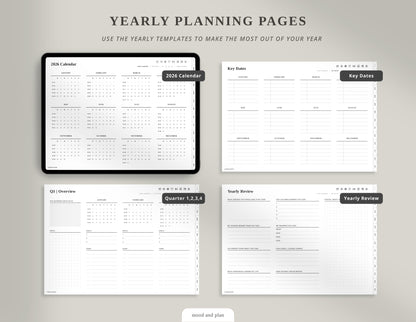 2026 Landscape Digital Planner | White