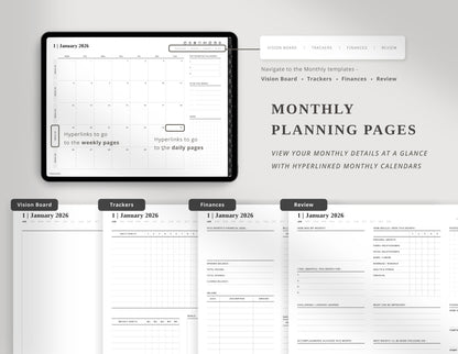 2026 Landscape Digital Planner | Black