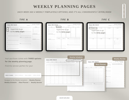 2026 Landscape Digital Planner Bundle | 4 Colors