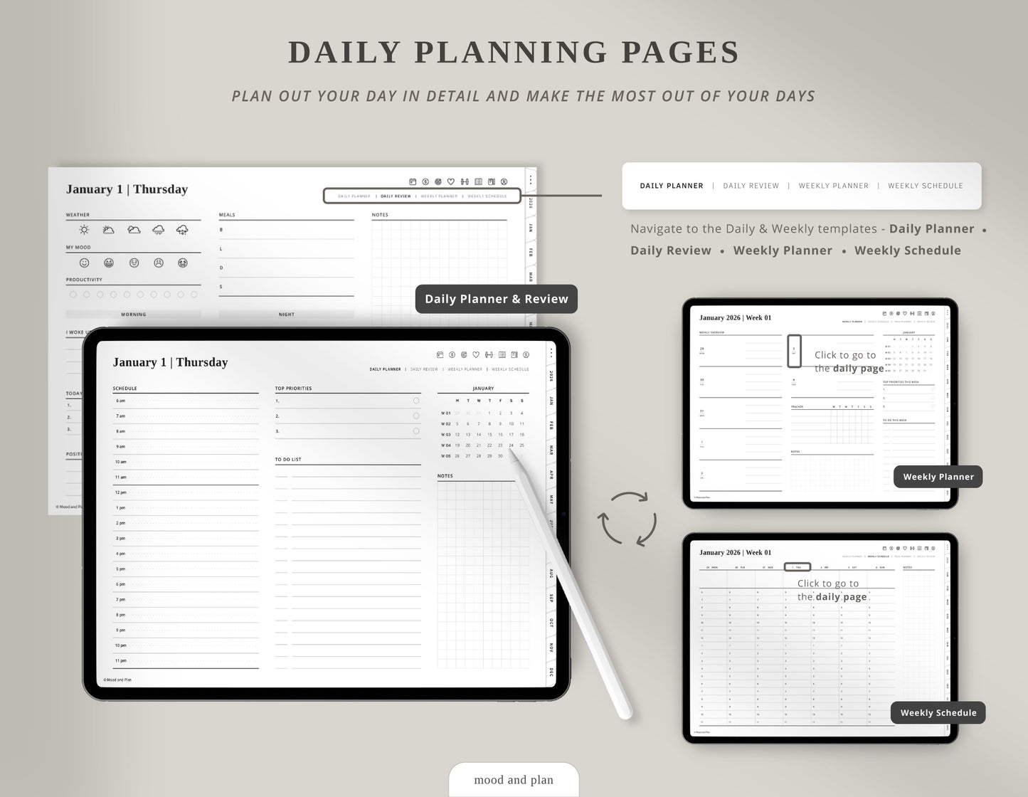 2026 Landscape Digital Planner | White
