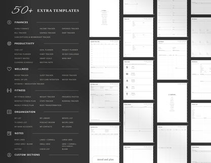 2026 Portrait Digital Planner | White