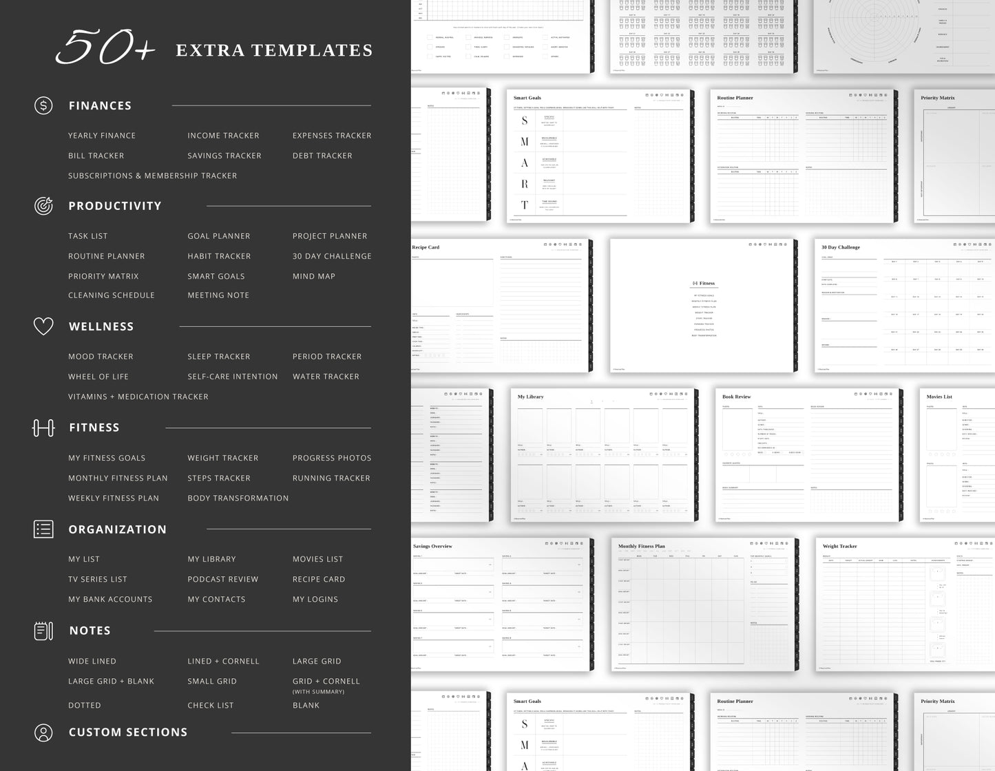 2026 Landscape Digital Planner | Black