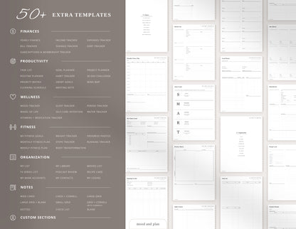 2026 Portrait Digital Planner | Beige