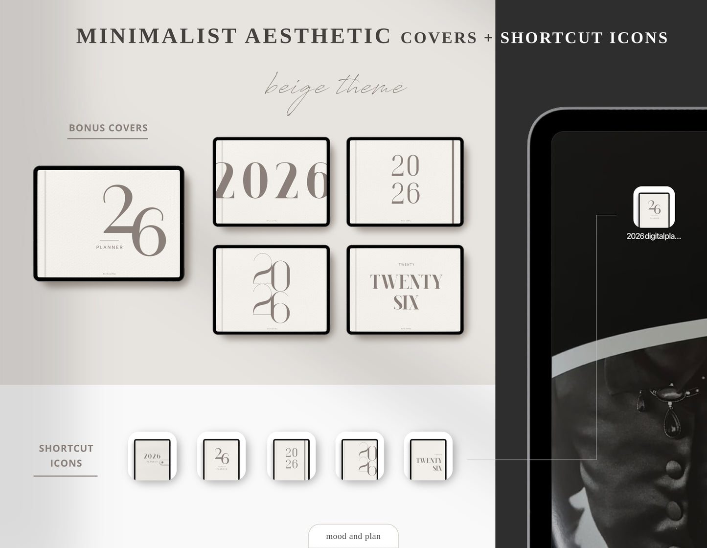 2026 Landscape Digital Planner | Beige