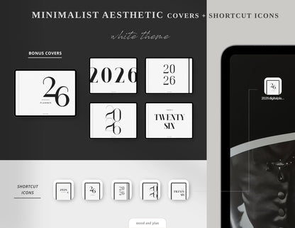 2026 Landscape Digital Planner | White