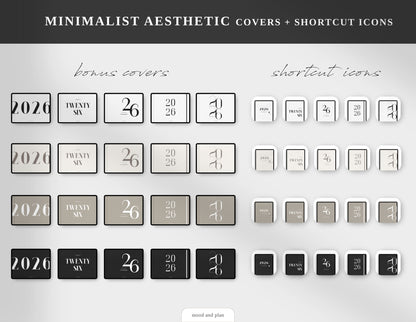 2026 Landscape Digital Planner Bundle | 4 Colors