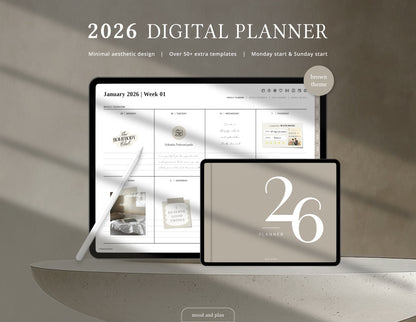 2026 Landscape Digital Planner | Brown